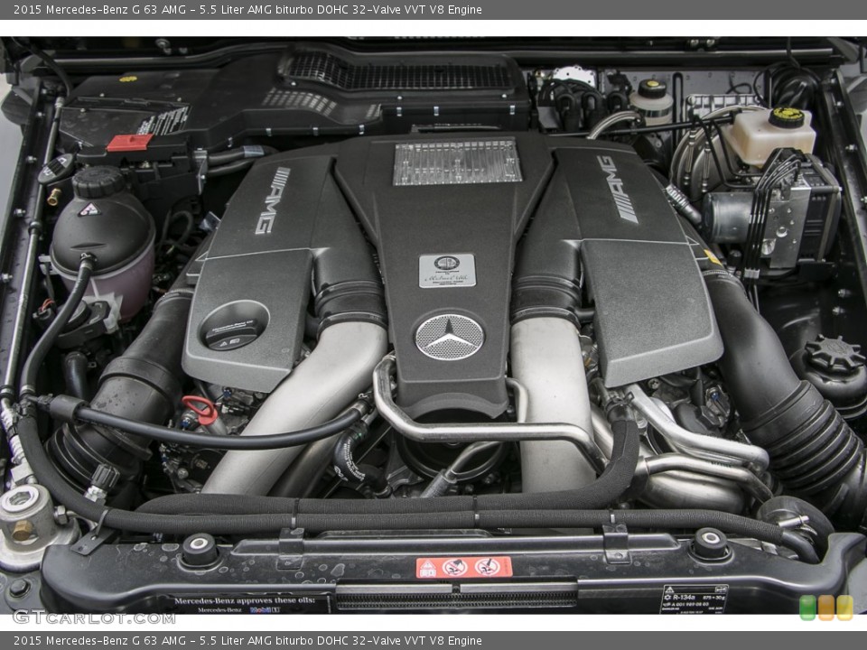 5.5 Liter AMG biturbo DOHC 32-Valve VVT V8 Engine for the 2015 Mercedes-Benz G #103991671