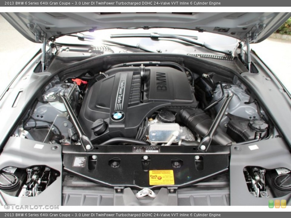 3.0 Liter DI TwinPower Turbocharged DOHC 24-Valve VVT Inline 6 Cylinder Engine for the 2013 BMW 6 Series #104117497