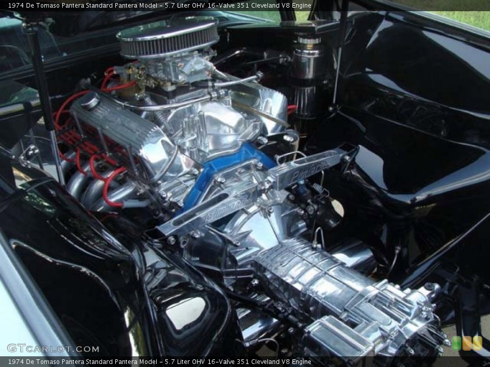 5.7 Liter OHV 16-Valve 351 Cleveland V8 1974 De Tomaso Pantera Engine