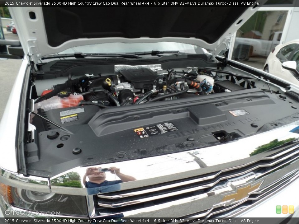 6.6 Liter OHV 32-Valve Duramax Turbo-Diesel V8 2015 Chevrolet Silverado 3500HD Engine