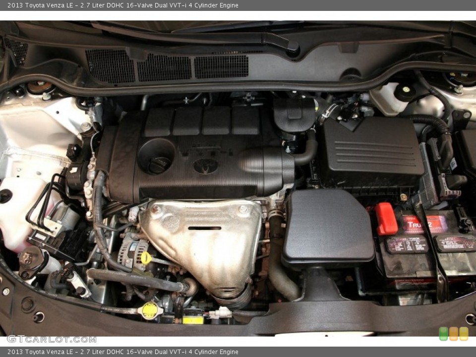 2.7 Liter DOHC 16-Valve Dual VVT-i 4 Cylinder 2013 Toyota Venza Engine