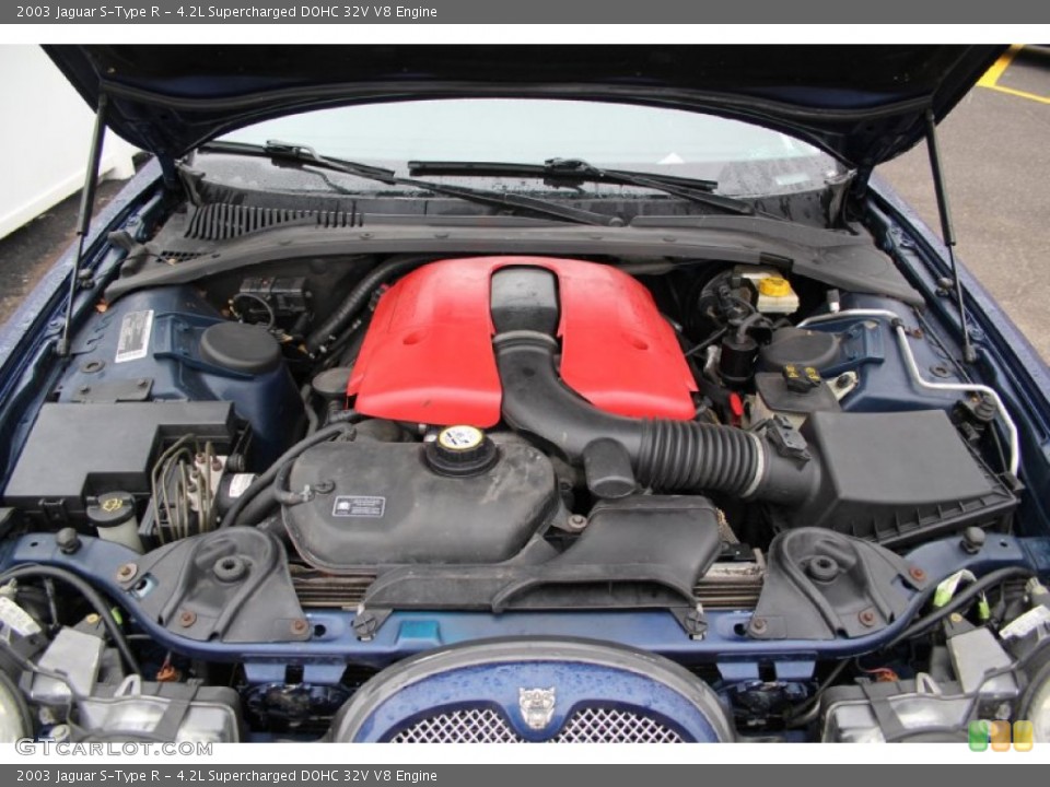 4.2L Supercharged DOHC 32V V8 2003 Jaguar S-Type Engine
