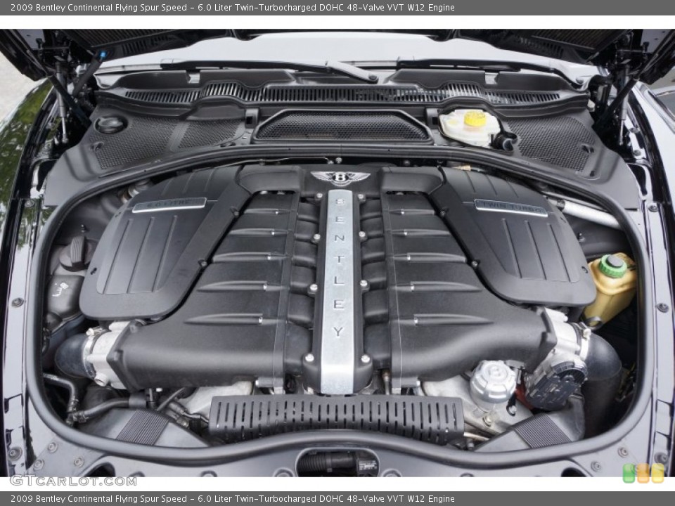 6.0 Liter Twin-Turbocharged DOHC 48-Valve VVT W12 Engine for the 2009 Bentley Continental Flying Spur #104431949