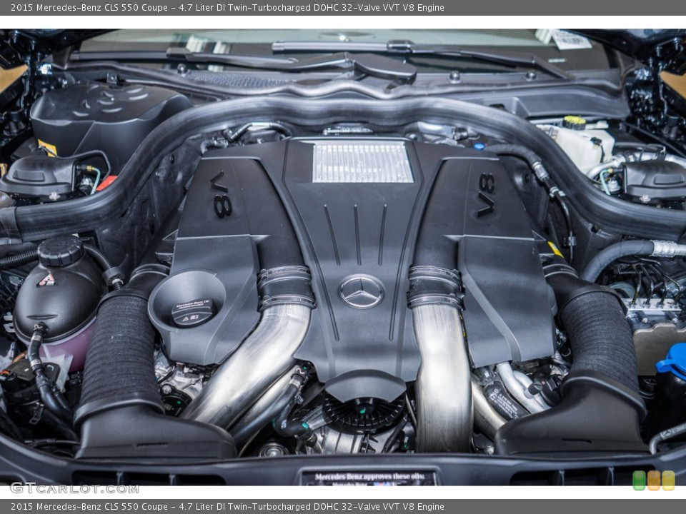 4.7 Liter DI Twin-Turbocharged DOHC 32-Valve VVT V8 Engine for the 2015 Mercedes-Benz CLS #104437505