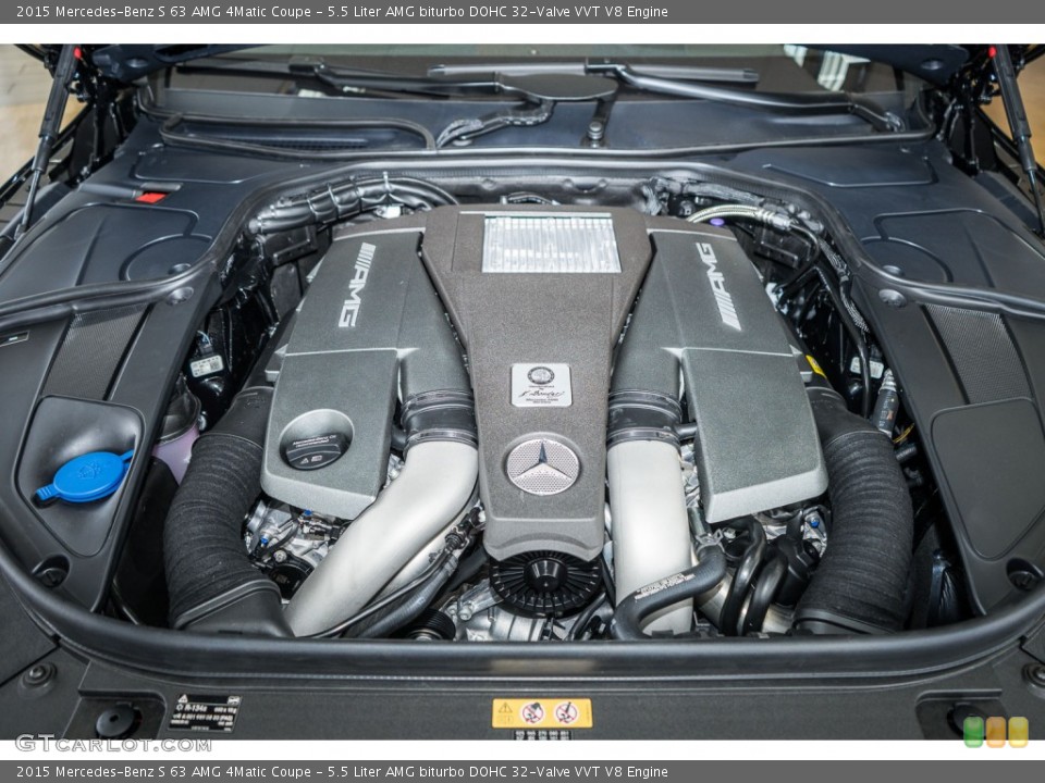5.5 Liter AMG biturbo DOHC 32-Valve VVT V8 Engine for the 2015 Mercedes-Benz S #104583804