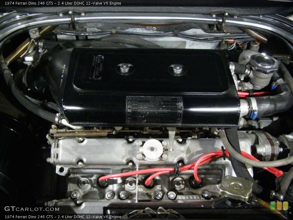 2.4 Liter DOHC 12-Valve V6 Engine for the 1974 Ferrari Dino #104652