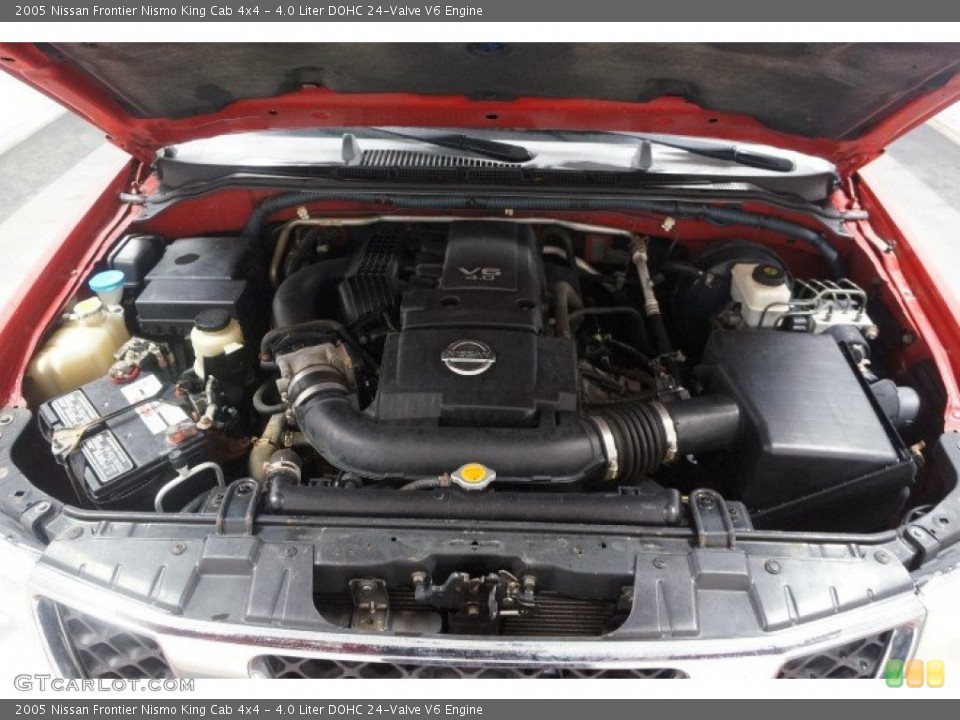 4.0 Liter DOHC 24-Valve V6 2005 Nissan Frontier Engine