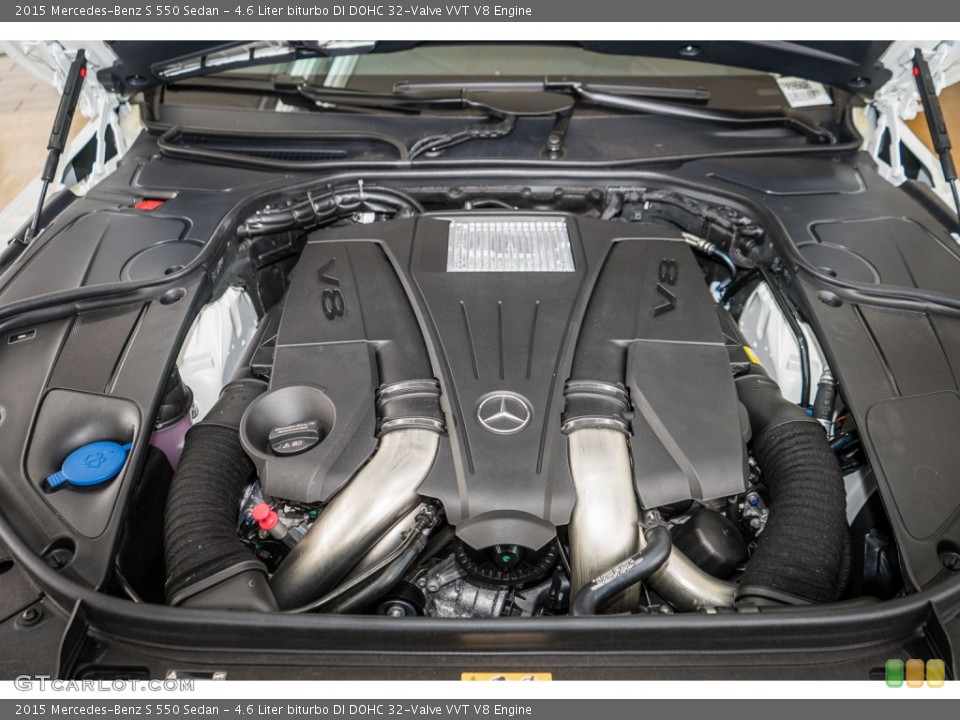 4.6 Liter biturbo DI DOHC 32-Valve VVT V8 Engine for the 2015 Mercedes-Benz S #104812912