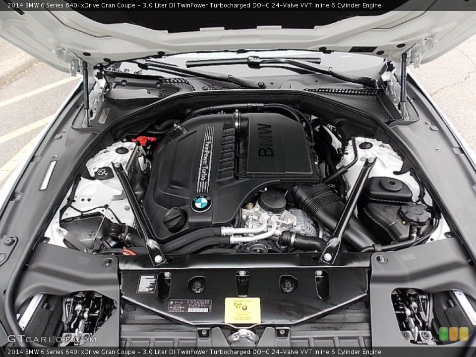 3.0 Liter DI TwinPower Turbocharged DOHC 24-Valve VVT Inline 6 Cylinder Engine for the 2014 BMW 6 Series #104816231