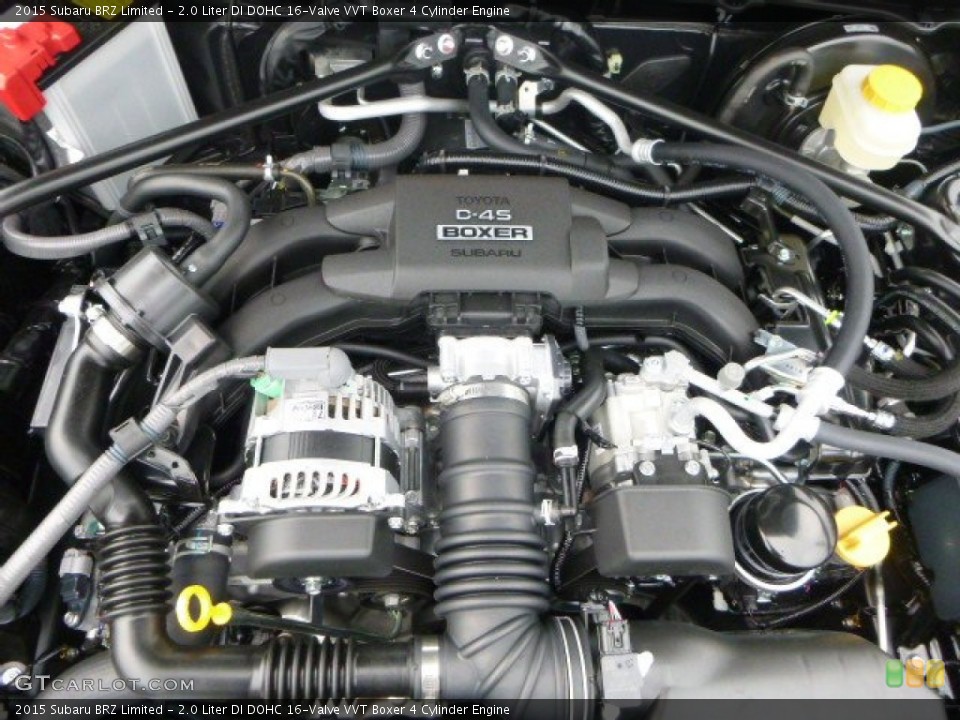 2.0 Liter DI DOHC 16-Valve VVT Boxer 4 Cylinder 2015 Subaru BRZ Engine