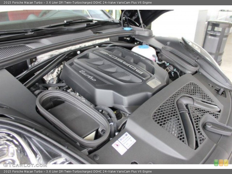 3.6 Liter DFI Twin-Turbocharged DOHC 24-Valve VarioCam Plus V6 2015 Porsche Macan Engine