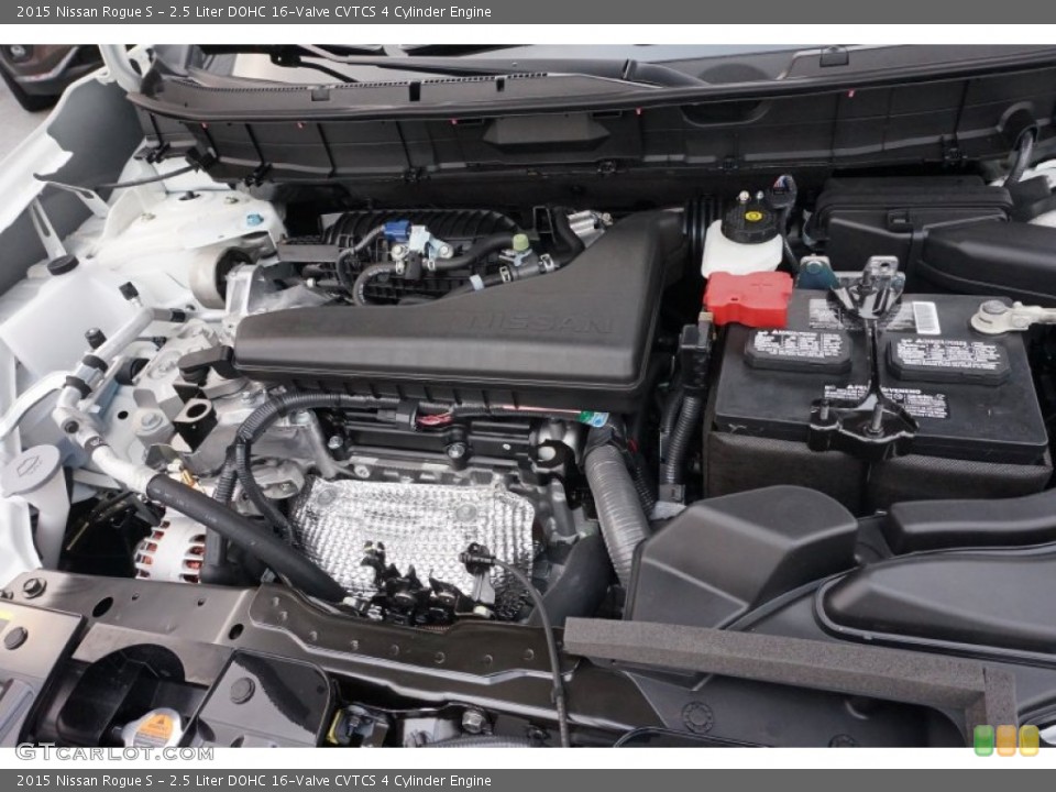 2.5 Liter DOHC 16-Valve CVTCS 4 Cylinder 2015 Nissan Rogue Engine