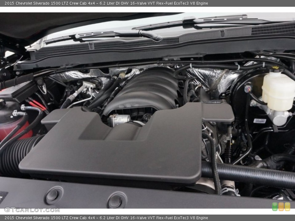 6.2 Liter DI OHV 16-Valve VVT Flex-Fuel EcoTec3 V8 2015 Chevrolet Silverado 1500 Engine