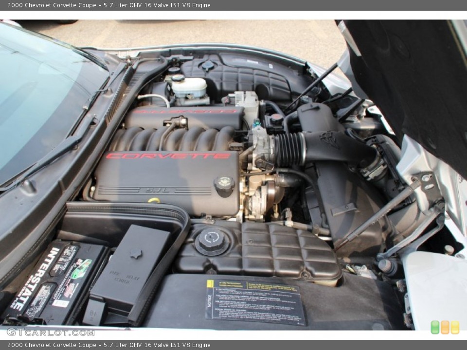 5.7 Liter OHV 16 Valve LS1 V8 Engine for the 2000 Chevrolet Corvette #105288539