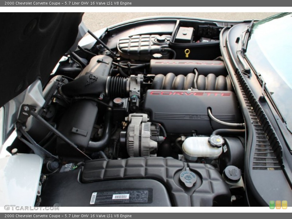 5.7 Liter OHV 16 Valve LS1 V8 Engine for the 2000 Chevrolet Corvette #105288563