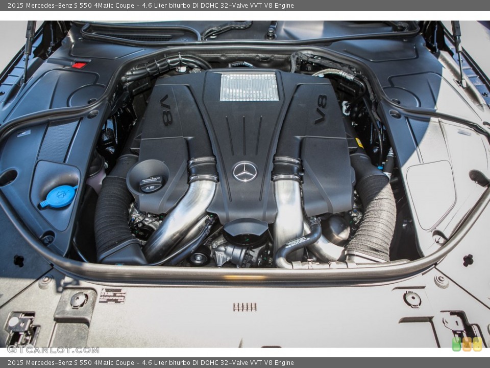 4.6 Liter biturbo DI DOHC 32-Valve VVT V8 Engine for the 2015 Mercedes-Benz S #105308276