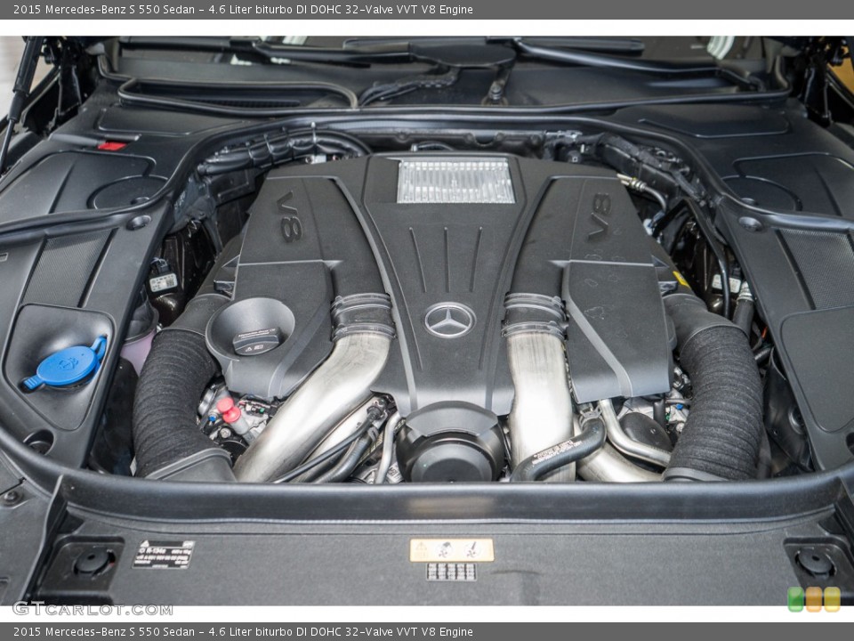 4.6 Liter biturbo DI DOHC 32-Valve VVT V8 Engine for the 2015 Mercedes-Benz S #105320747