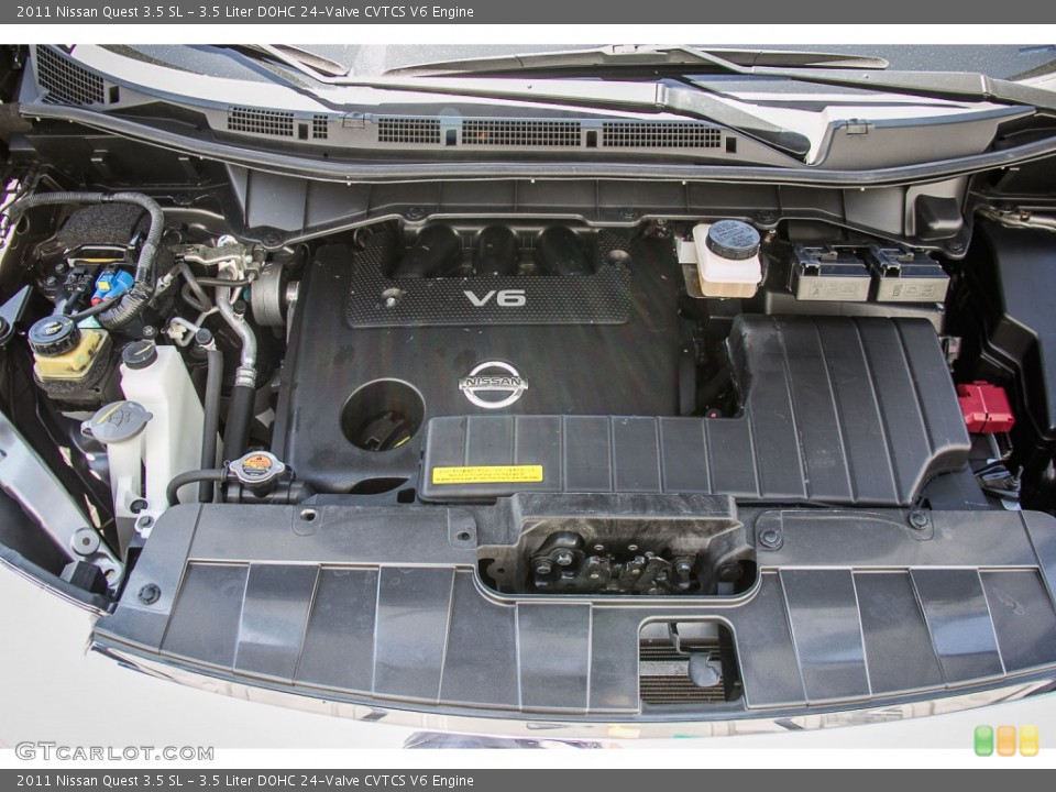 3.5 Liter DOHC 24-Valve CVTCS V6 Engine for the 2011 Nissan Quest #105321239
