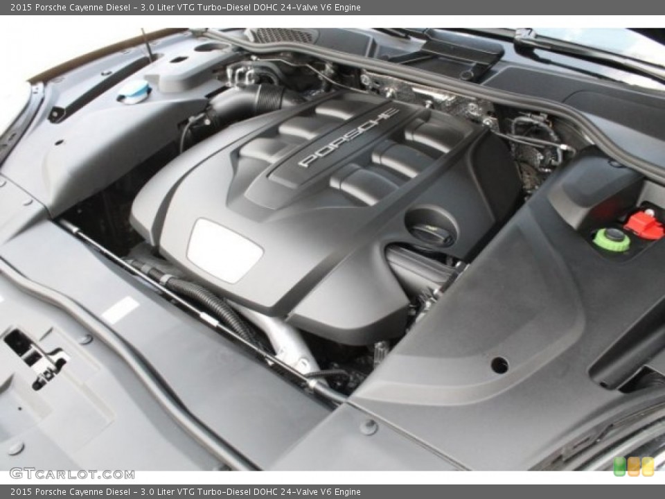 3.0 Liter VTG Turbo-Diesel DOHC 24-Valve V6 2015 Porsche Cayenne Engine