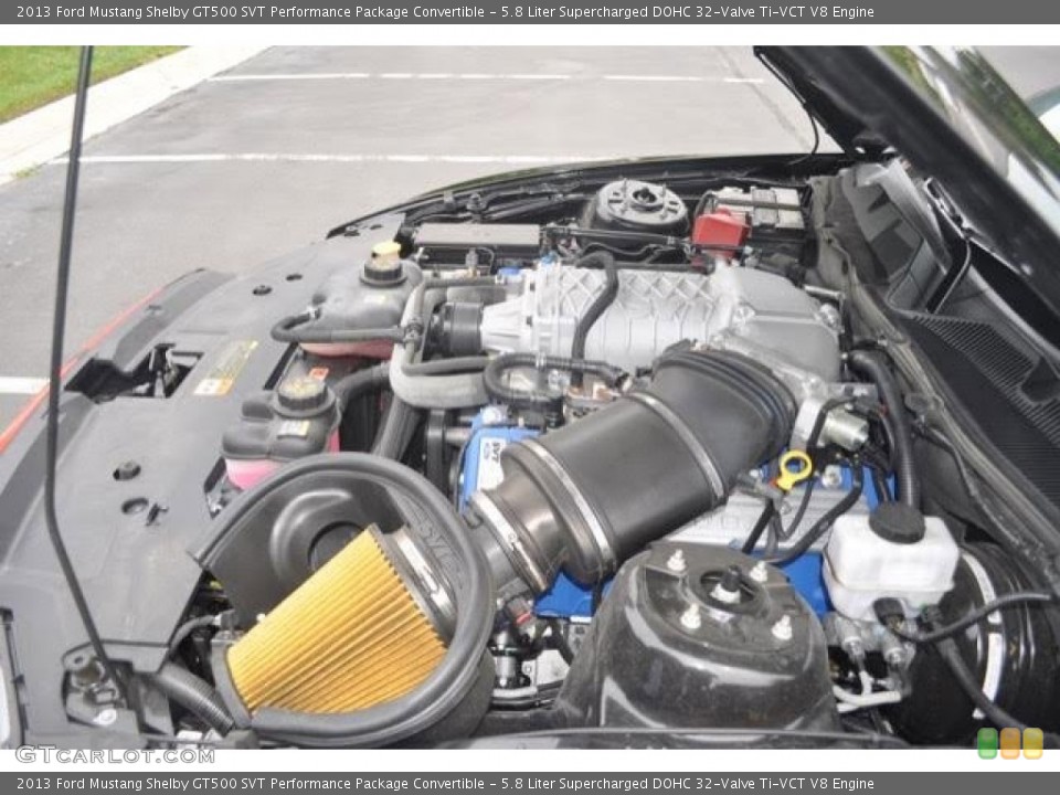 5.8 Liter Supercharged DOHC 32-Valve Ti-VCT V8 Engine for the 2013 Ford Mustang #105516029