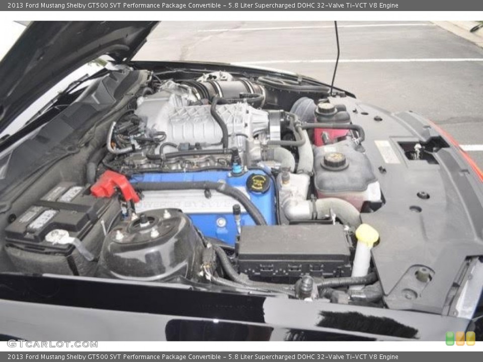 5.8 Liter Supercharged DOHC 32-Valve Ti-VCT V8 Engine for the 2013 Ford Mustang #105516074