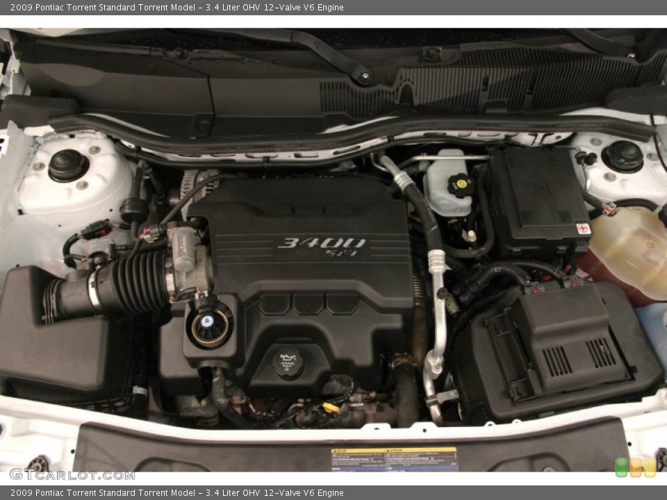3.4 Liter OHV 12-Valve V6 2009 Pontiac Torrent Engine