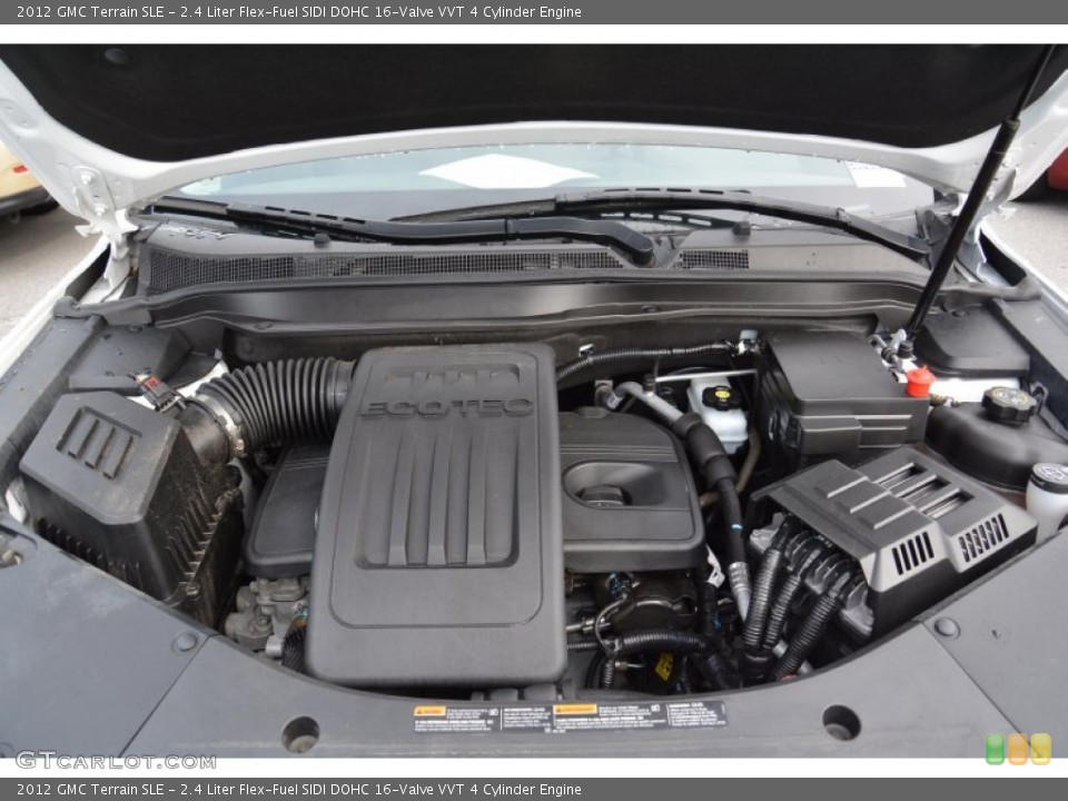 2.4 Liter Flex-Fuel SIDI DOHC 16-Valve VVT 4 Cylinder 2012 GMC Terrain Engine