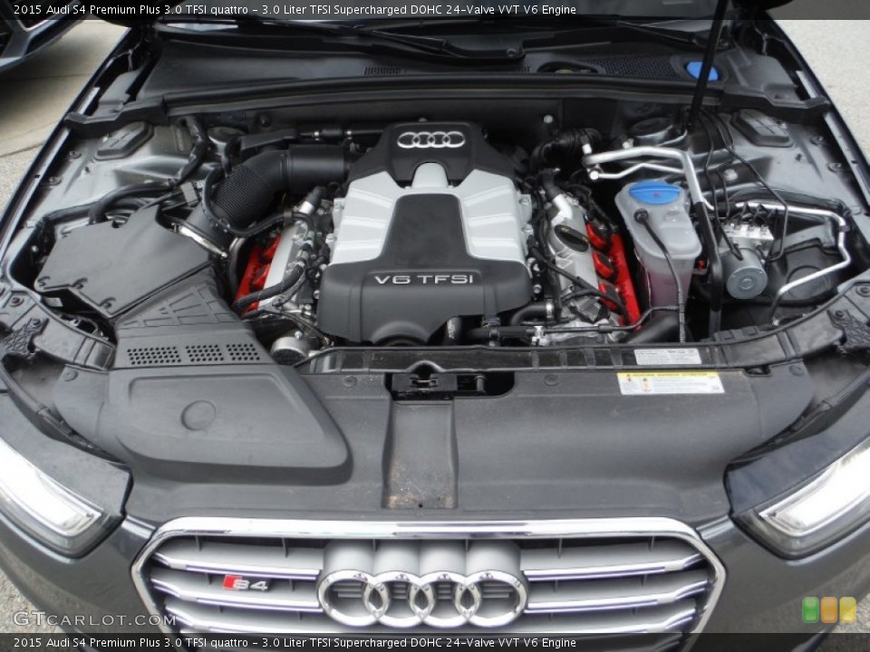3.0 Liter TFSI Supercharged DOHC 24-Valve VVT V6 Engine for the 2015 Audi S4 #105595980
