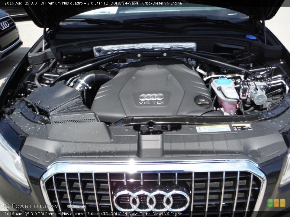 3.0 Liter TDI DOHC 24-Valve Turbo-Diesel V6 2016 Audi Q5 Engine