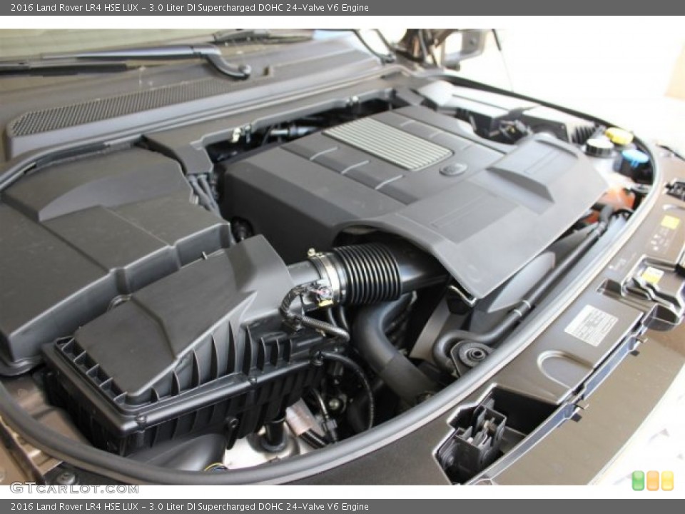 3.0 Liter DI Supercharged DOHC 24-Valve V6 2016 Land Rover LR4 Engine
