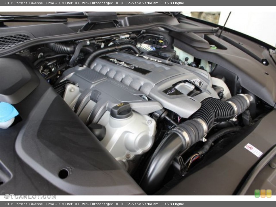 4.8 Liter DFI Twin-Turbocharged DOHC 32-Valve VarioCam Plus V8 2016 Porsche Cayenne Engine