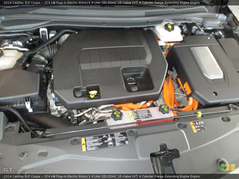 154 kW Plug-In Electric Motor/1.4 Liter GDI DOHC 16-Valve VVT 4 Cylinder Range Extending Engine Engine for the 2014 Cadillac ELR #105749600