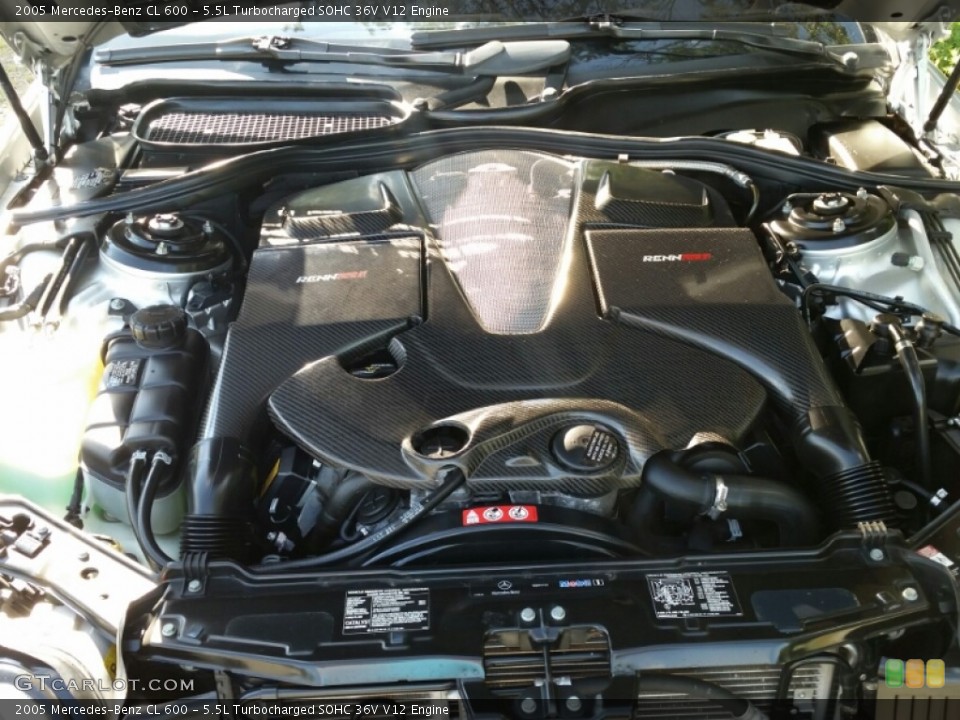 5.5L Turbocharged SOHC 36V V12 Engine for the 2005 Mercedes-Benz CL #105796815