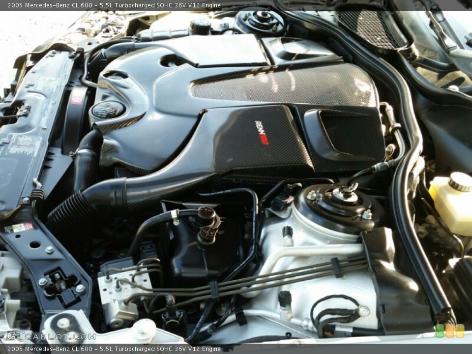 5.5L Turbocharged SOHC 36V V12 Engine for the 2005 Mercedes-Benz CL #105796845