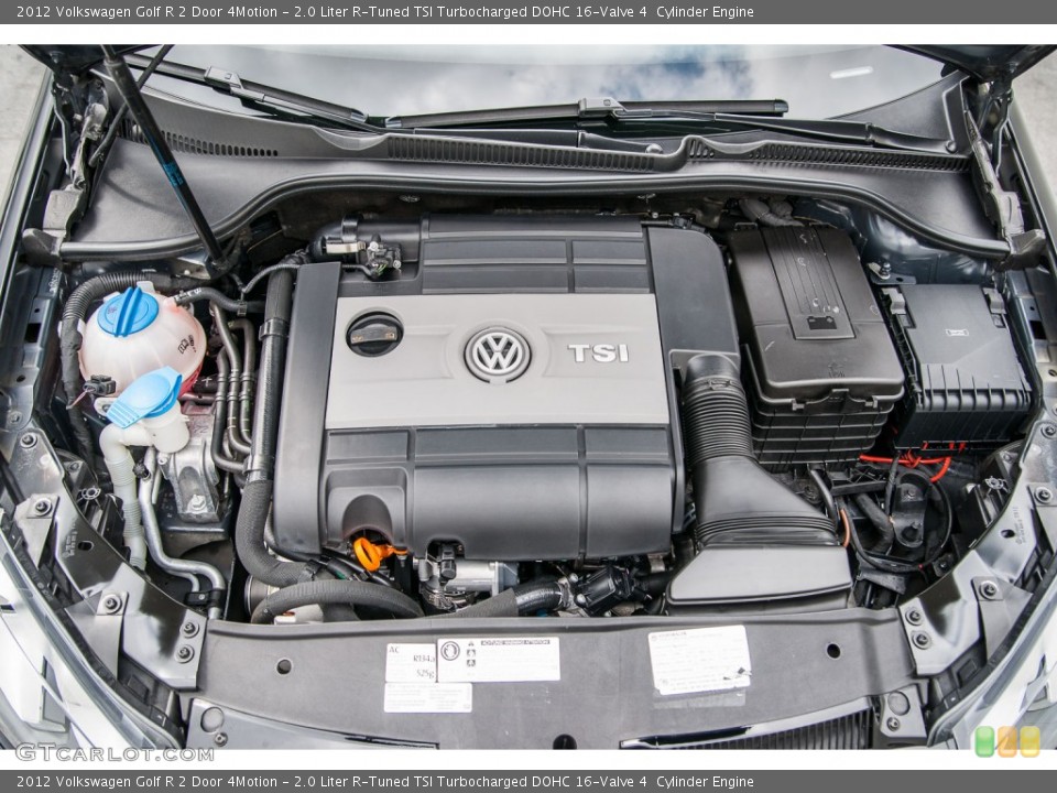 2.0 Liter R-Tuned TSI Turbocharged DOHC 16-Valve 4  Cylinder 2012 Volkswagen Golf R Engine