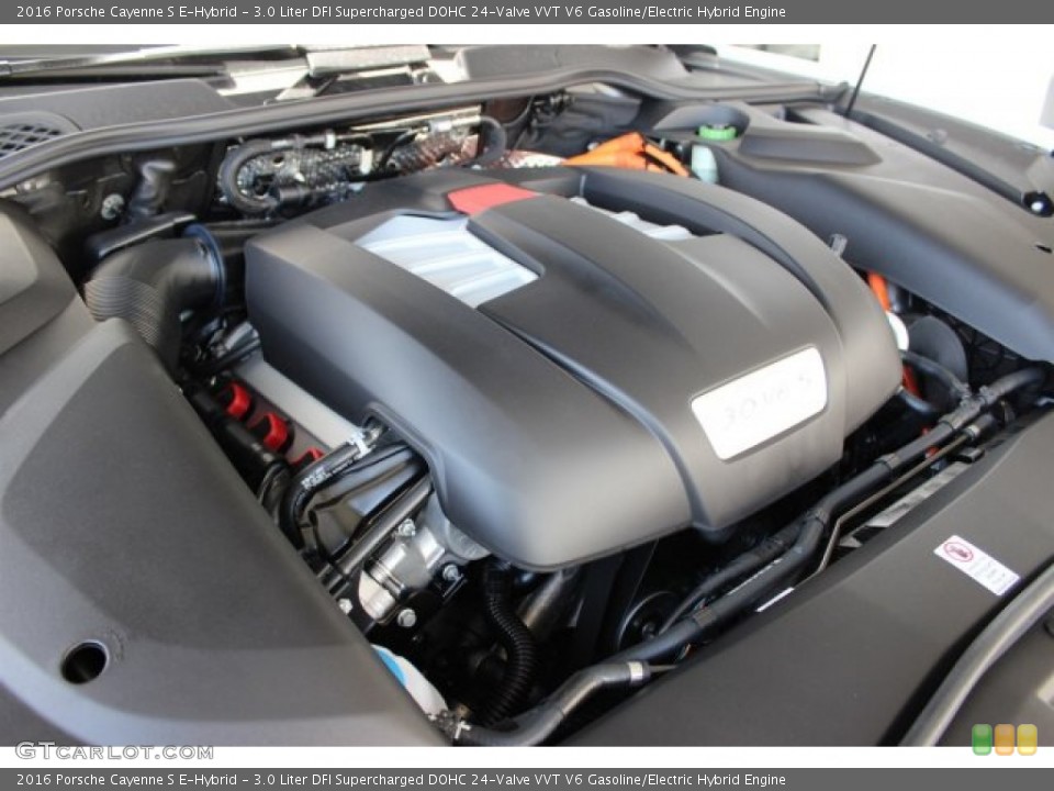 3.0 Liter DFI Supercharged DOHC 24-Valve VVT V6 Gasoline/Electric Hybrid Engine for the 2016 Porsche Cayenne #105936793