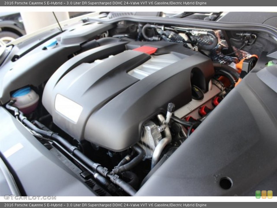 3.0 Liter DFI Supercharged DOHC 24-Valve VVT V6 Gasoline/Electric Hybrid Engine for the 2016 Porsche Cayenne #105936811