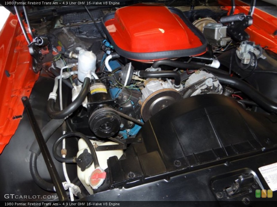 4.9 Liter OHV 16-Valve V8 1980 Pontiac Firebird Engine