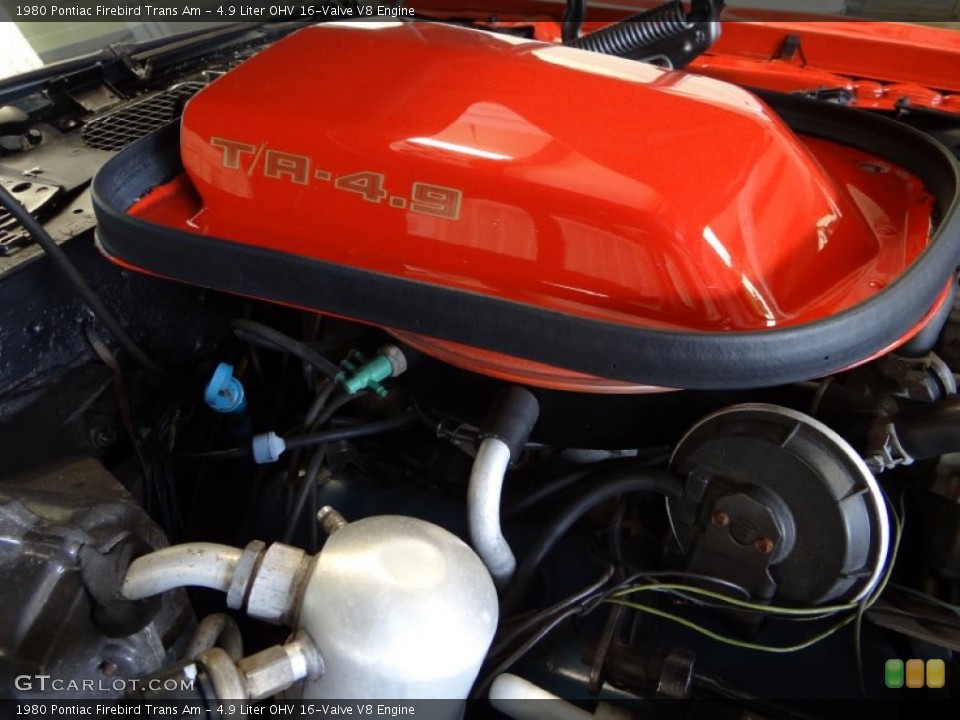 4.9 Liter OHV 16-Valve V8 Engine for the 1980 Pontiac Firebird #105984228