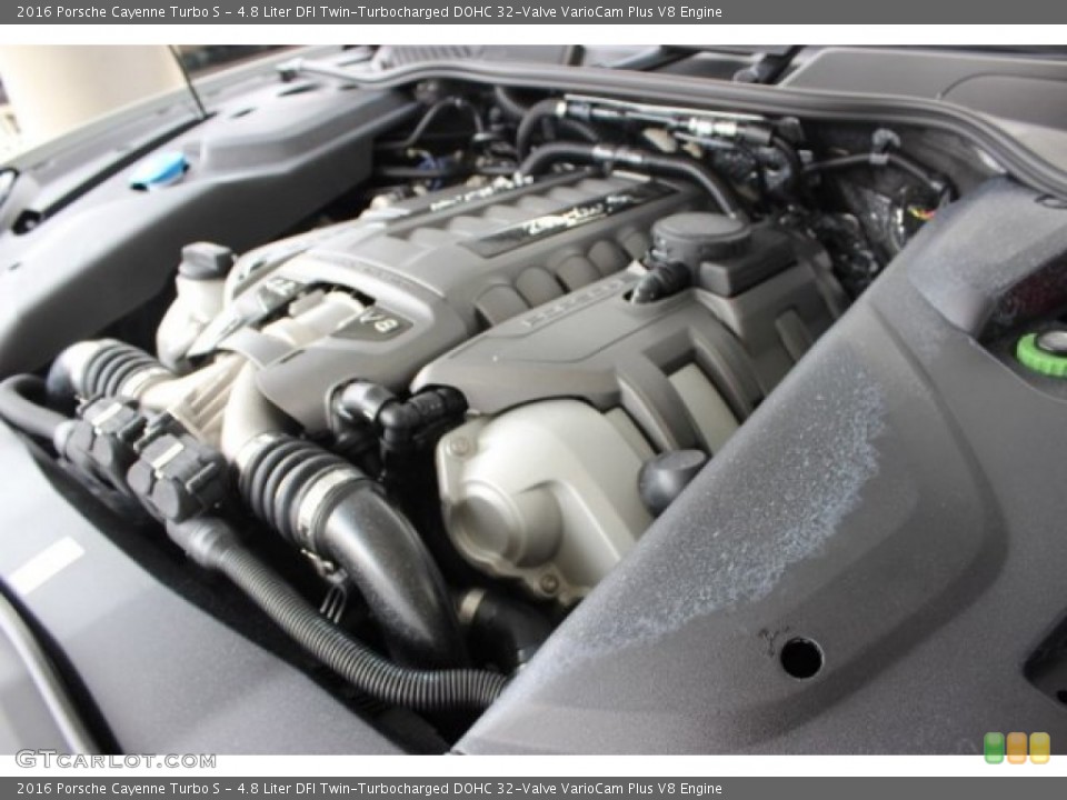 4.8 Liter DFI Twin-Turbocharged DOHC 32-Valve VarioCam Plus V8 Engine for the 2016 Porsche Cayenne #106014653