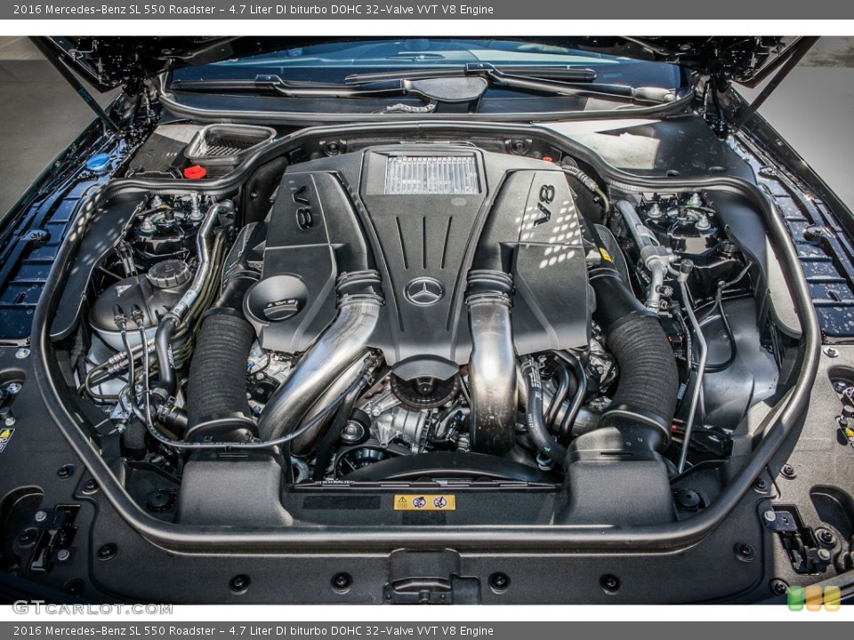 4.7 Liter DI biturbo DOHC 32-Valve VVT V8 Engine for the 2016 Mercedes-Benz SL #106018209