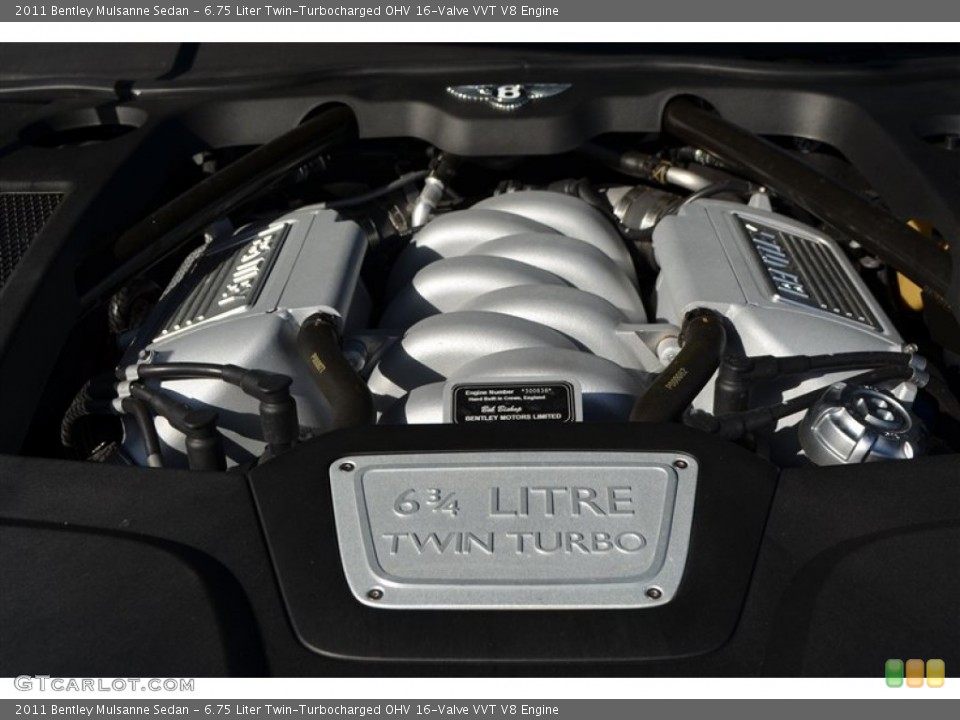 6.75 Liter Twin-Turbocharged OHV 16-Valve VVT V8 Engine for the 2011 Bentley Mulsanne #106119541
