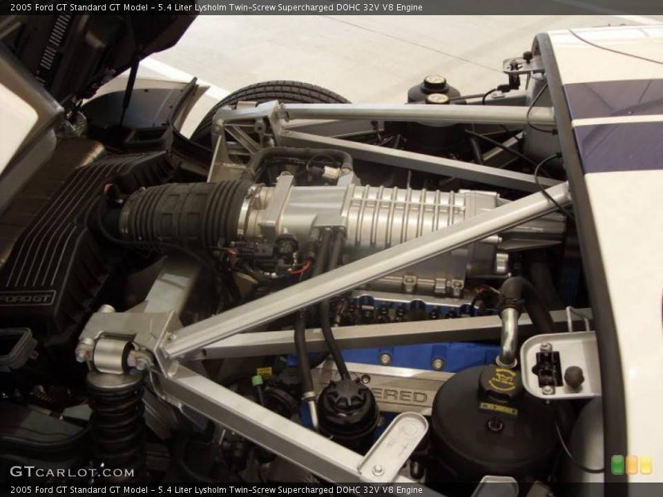 5.4 Liter Lysholm Twin-Screw Supercharged DOHC 32V V8 Engine for the 2005 Ford GT #10621753