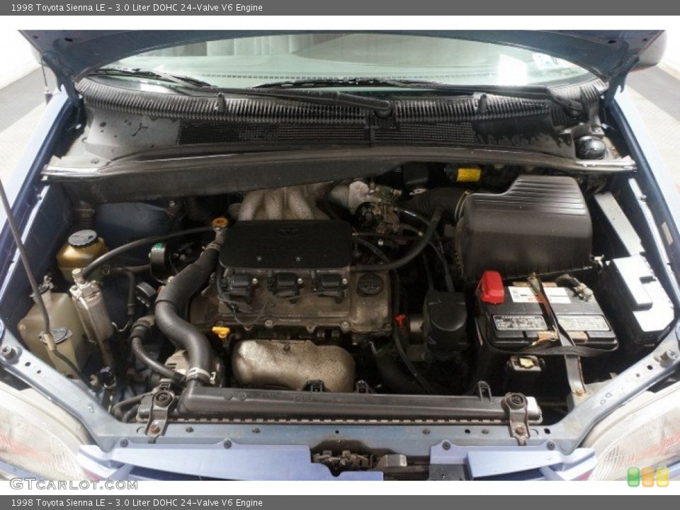 3.0 Liter DOHC 24-Valve V6 1998 Toyota Sienna Engine