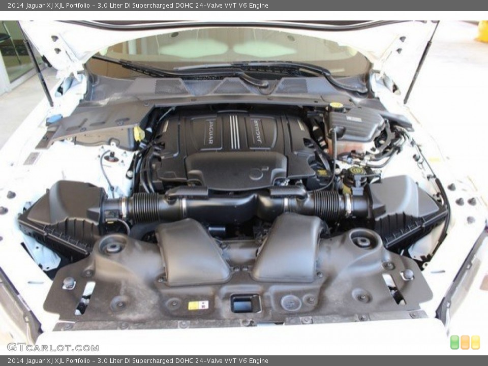 3.0 Liter DI Supercharged DOHC 24-Valve VVT V6 2014 Jaguar XJ Engine