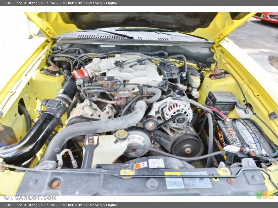 3.8 Liter OHV 12-Valve V6 Engine for the 2002 Ford Mustang #106399239