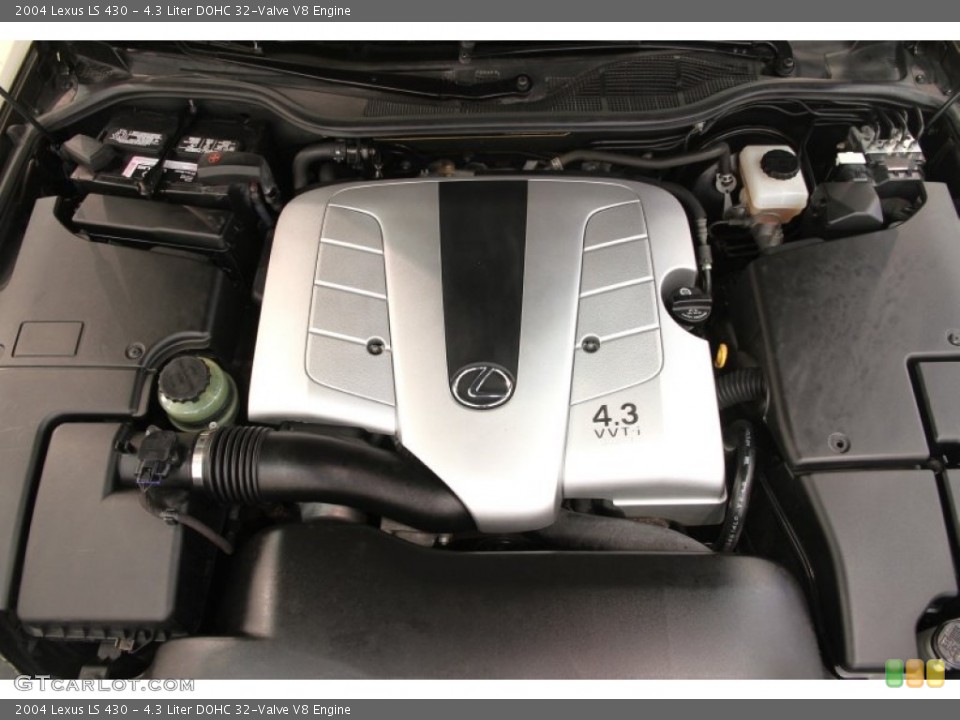 4.3 Liter DOHC 32-Valve V8 2004 Lexus LS Engine