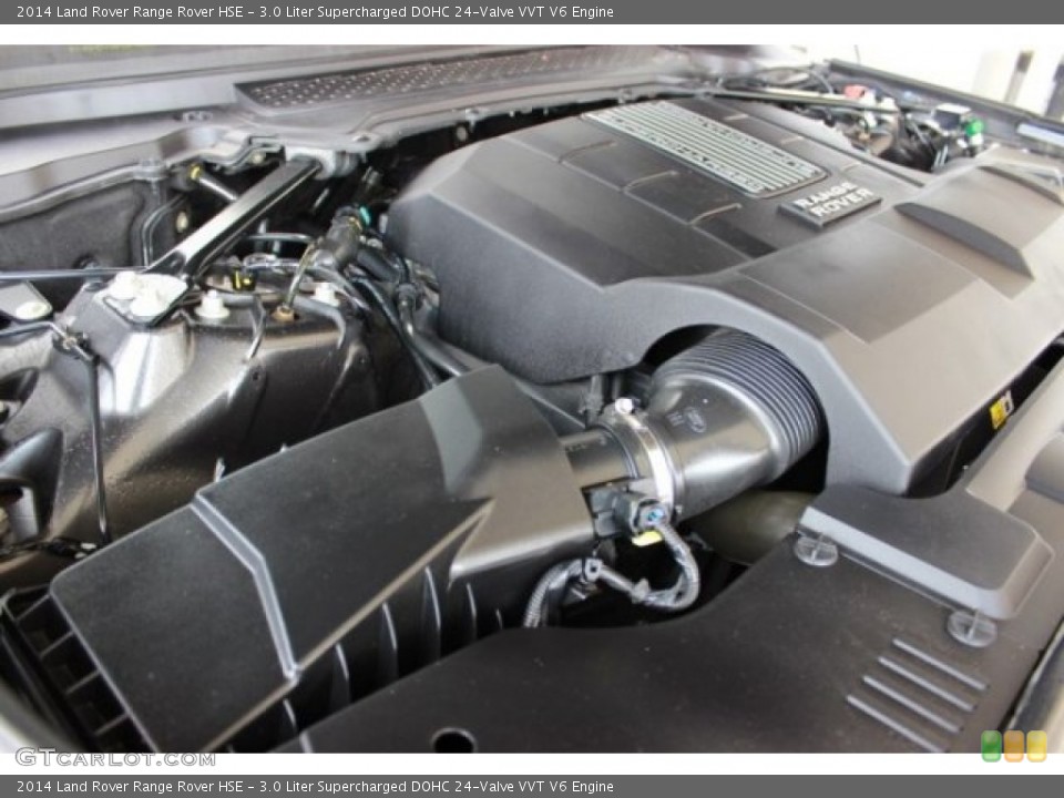 3.0 Liter Supercharged DOHC 24-Valve VVT V6 2014 Land Rover Range Rover Engine