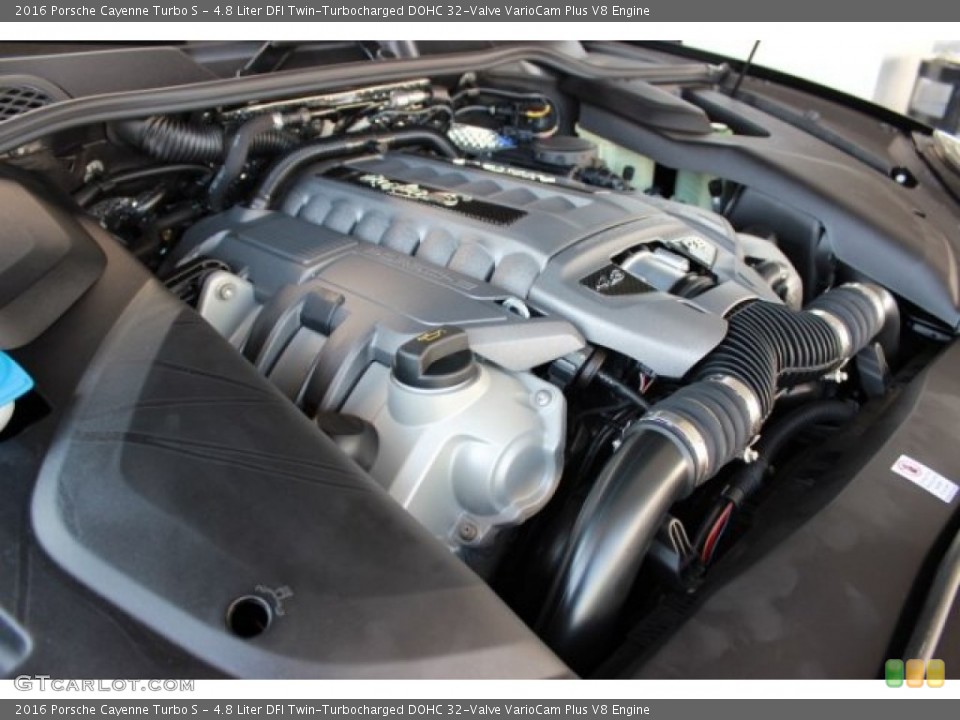 4.8 Liter DFI Twin-Turbocharged DOHC 32-Valve VarioCam Plus V8 Engine for the 2016 Porsche Cayenne #106703356