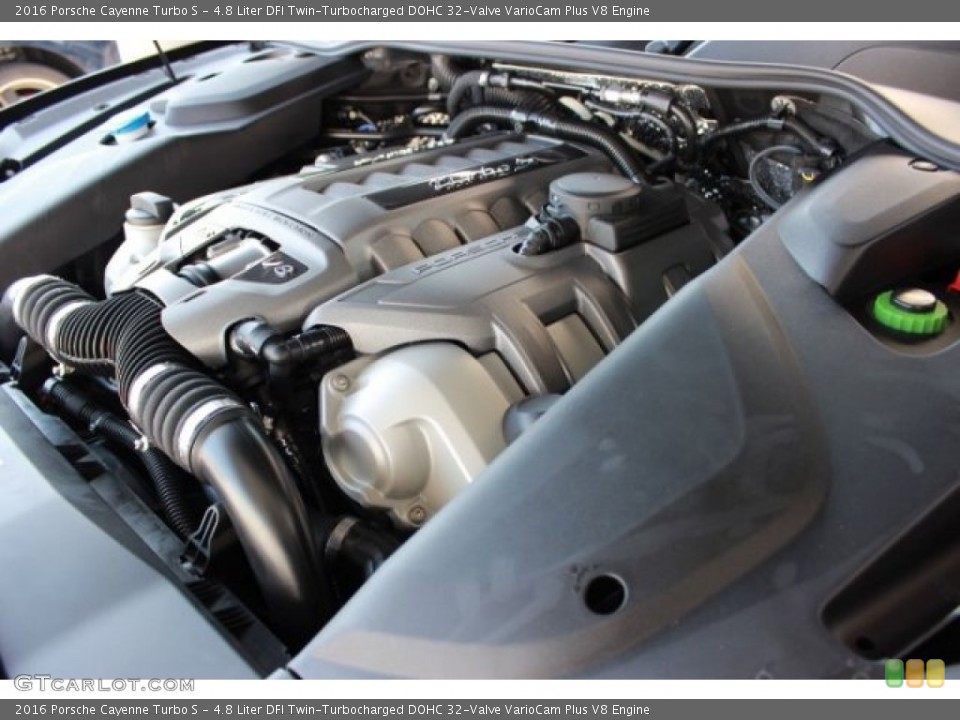 4.8 Liter DFI Twin-Turbocharged DOHC 32-Valve VarioCam Plus V8 Engine for the 2016 Porsche Cayenne #106703371